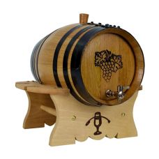 Купить Дубовая бочка с подставкой и с краном 16 литров Профи (американский дуб) в Волгодонске