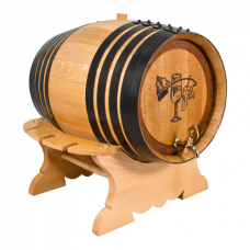 Купить Дубовая бочка с подставкой и с краном 32 литра Профи (американский дуб) в Волгодонске
