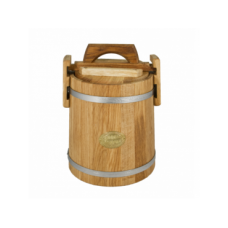 Купить Кадка дубовая для засолки 5 л «Бонпос» (обручи из нерж. стали) в Волгодонске