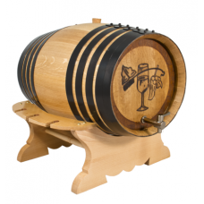 Купить Дубовая бочка с подставкой и с краном 8 литров Профи (американский дуб) в Волгодонске