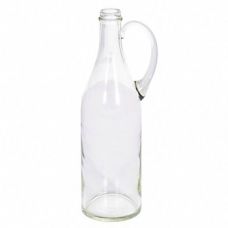 Купить Стеклянная бутылка 1 л прозрачная с ручкой в Волгодонске