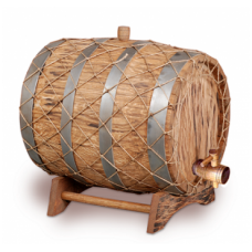 Купить Бочка с краном под старину 15 л Премиум (кавказский дуб) в Волгодонске