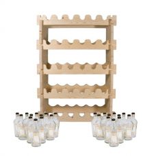 Купить Винная полка (стеллаж) + комплект бутылок «Аляска» (24 шт.) в Волгодонске